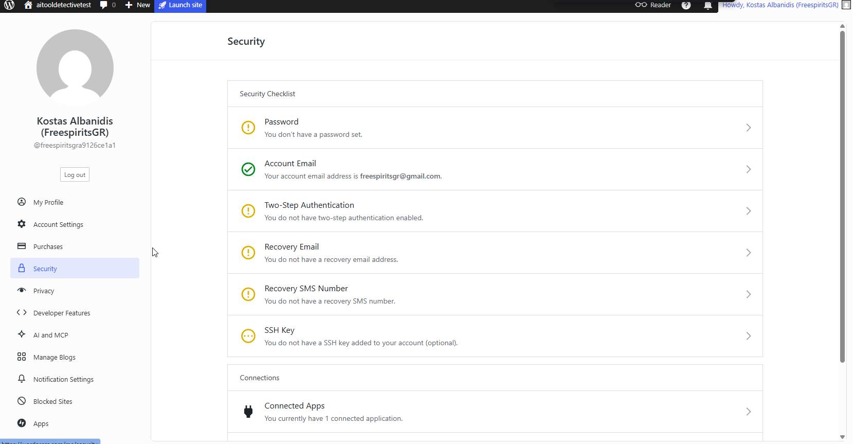Building an AI Tools Portfolio on WordPress.com