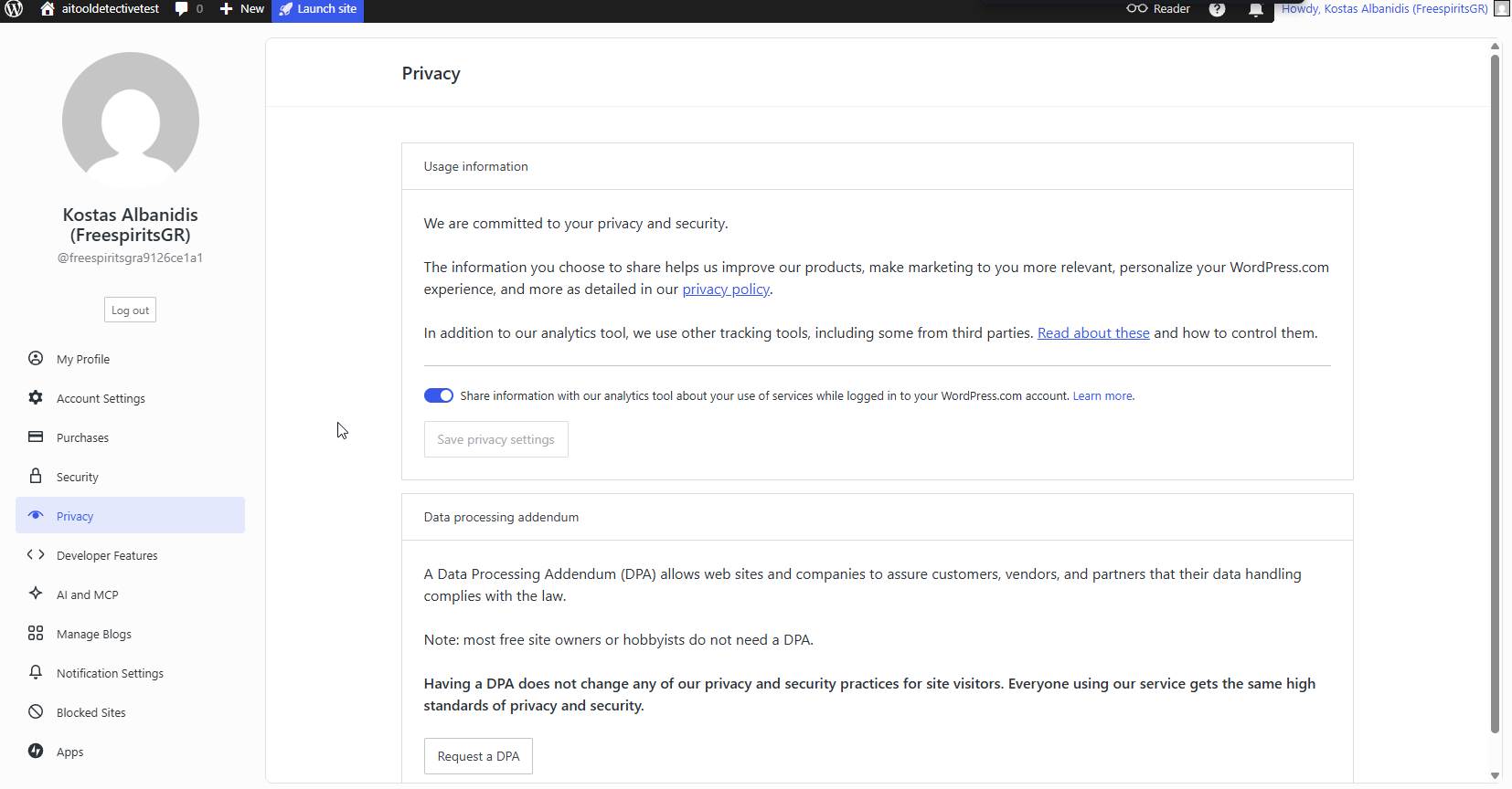 Building an AI Tools Portfolio on WordPress.com
