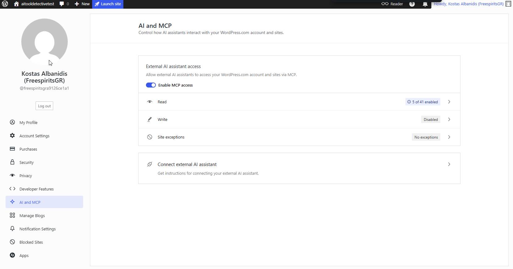 Building an AI Tools Portfolio on WordPress.com