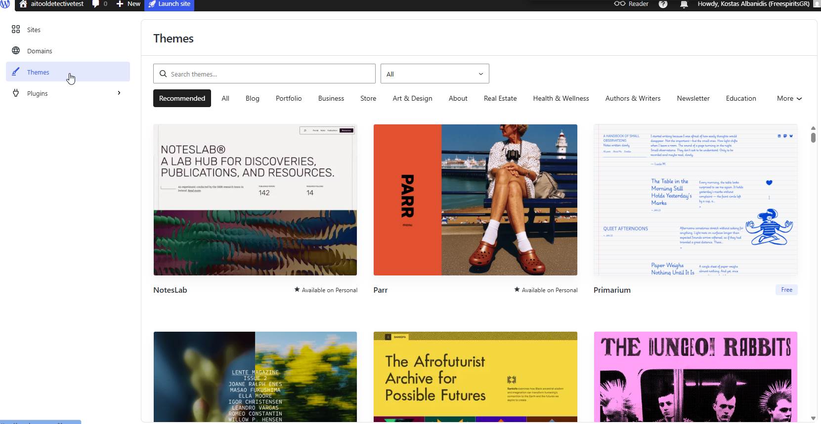 Building an AI Tools Portfolio on WordPress.com