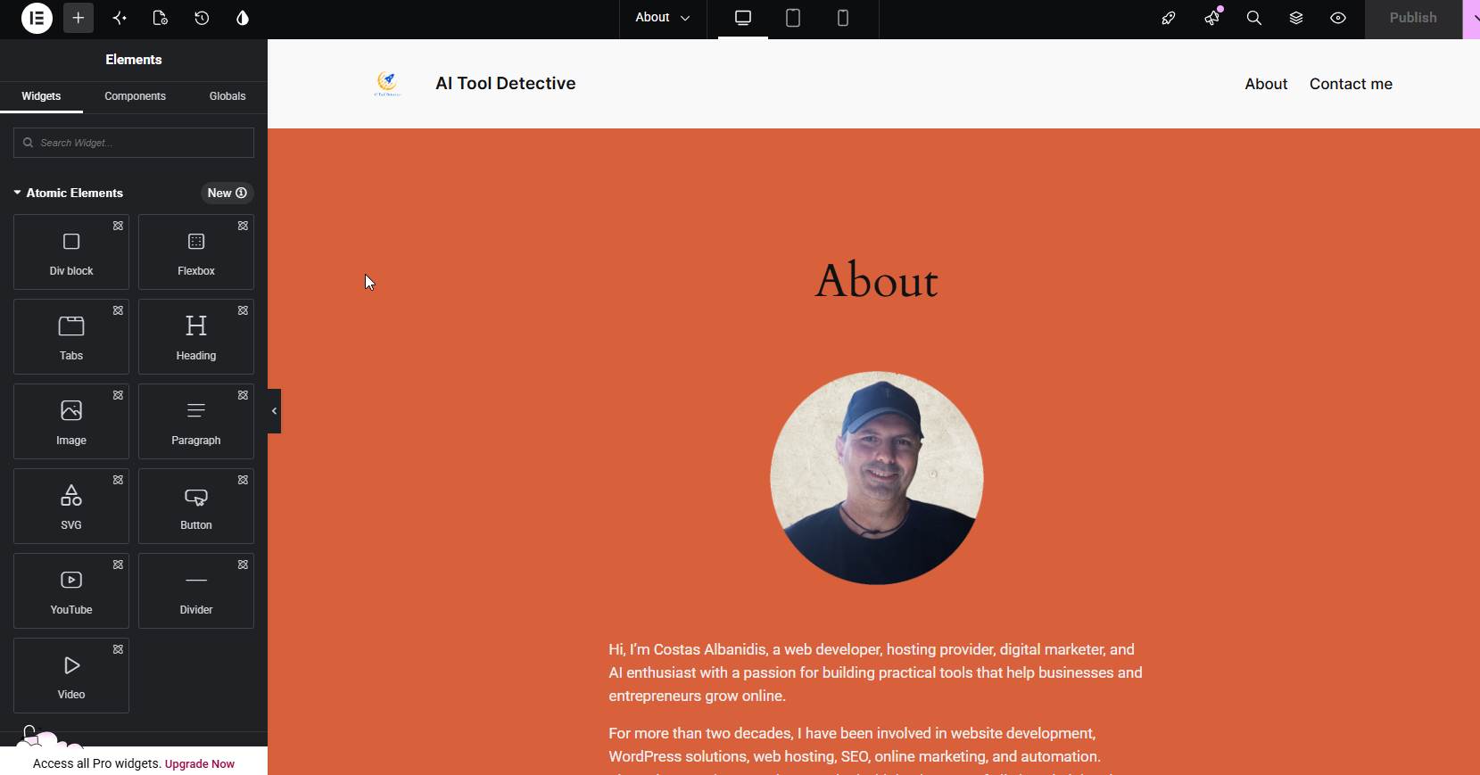 Building an AI Tools Portfolio on WordPress.com