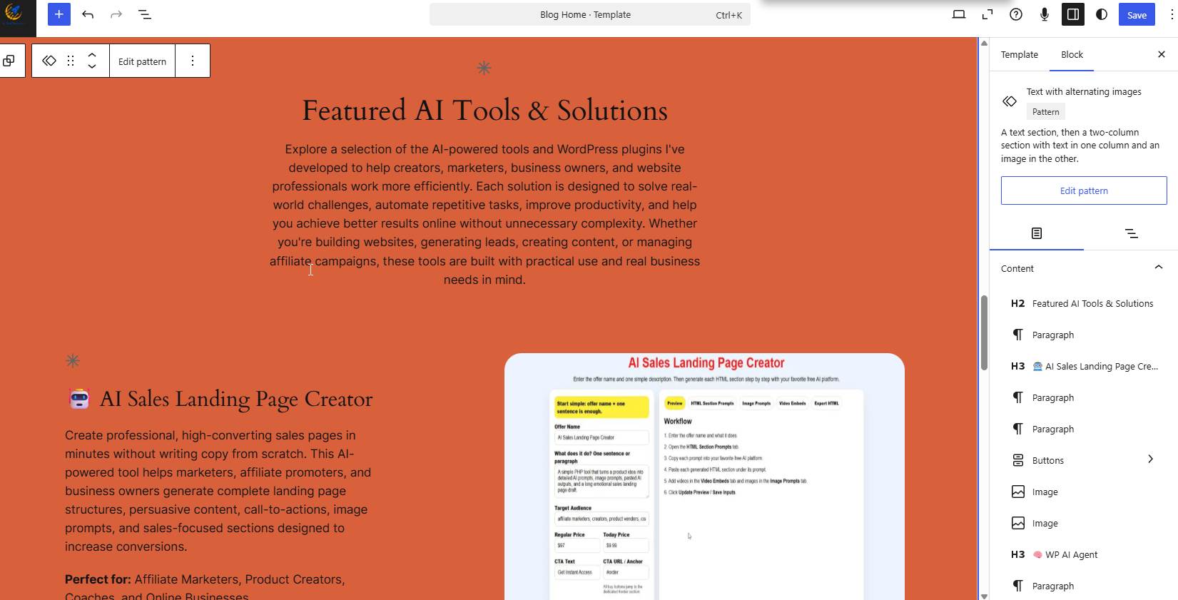 Building an AI Tools Portfolio on WordPress.com